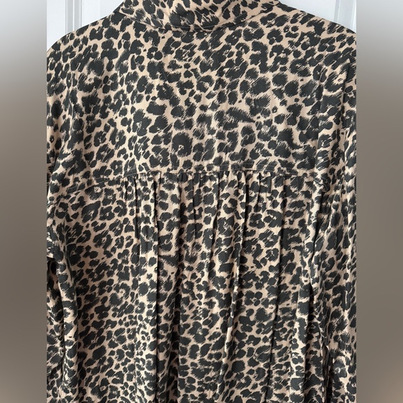 Maeve leopard Print Collared Shirt - Picture 6 of 7
